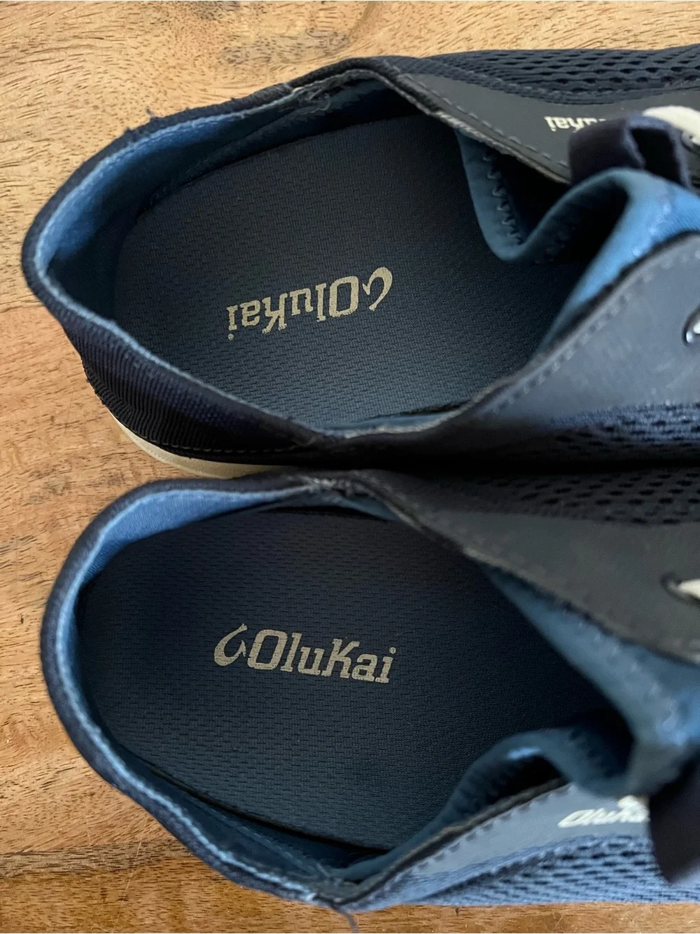 Olukai Moku Pae Men’s Breathable Boat Blue Shoes Size 10.5